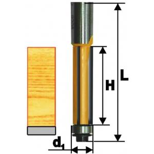 Фреза кромочная прямая ф12,7х25 мм, хвостовик 8 мм, ЭНКОР, 46163